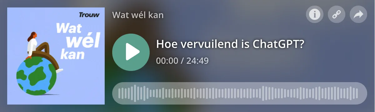 Figuur 7.8 Podcast van Trouw, 25 juni 2025.